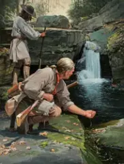 John Buxton, Secluded Pool, Oil on canvas