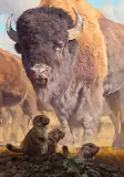 Dustin Van Wechel, Prairie Dog Days of Summer, Oil on board