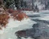 Clyde Aspevig, The Calm of Winter, Oil on board