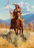 On the Hilltop by Jim Norton, Oil on board, sold Apr 2018