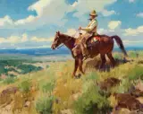 The Ridge Rider by Jim Norton, Oil on board, sold Apr 2018