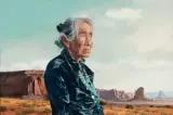 Ray Swanson, Monument Valley Lady, Watercolor