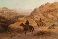 Henry Raschen, Scouting Party, Oil on canvas