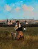Michael Coleman, Split Horn Bonnet – Blackfoot Camp
