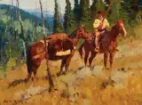 The Mountain Man by Jim Norton, Oil on board, sold Apr 2018