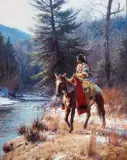 Crow Winter Scout by Martin Grelle, Oil on canvas, sold Apr 2018