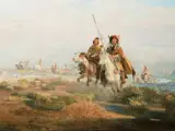 John Clymer, Return from the Hunt, Oil on board
