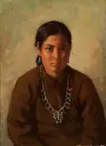 Joseph Henry Sharp, Hoseah Navajo, Oil on canvas