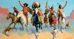 Gerard Curtis Delano, The Victors, Oil on canvas