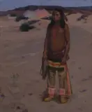 E. Irving Couse, Klikitat Indian, Oil on canvas