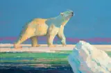 Seal Hunter by Bob Kuhn, Acrylic, sold Apr 2018