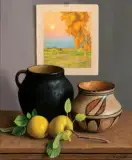 William Acheff, Autumn Gold, Oil on canvas