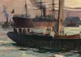 Christopher Blossom, Pavonia – Boston 1880, Oil on board