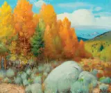 Gerard Curtis Delano, Autumn in Colorado, Oil on canvas