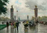 Pont Alexandre III by Édouard Cortès, Oil on canvas, offered Apr 2018