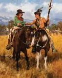 C. Michael Dudash, Truce, Oil on canvas mounted on board