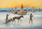 Cassilly Adams, Moving Camp, Gouache