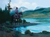Charlie’s Lake by James Reynolds, Oil on canvas, offered Apr 2018