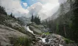 Phillip Philbeck, Ribbon Falls, Oil on canvas