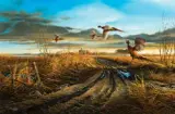 Terry Redlin, Country Road, Oil on canvas