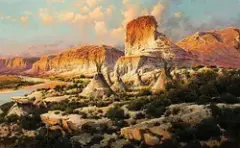 Bruce Cheever, Palisades Camp, Oil on board