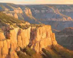 Greg Scheibel, North Rim Morning, Oil on canvas