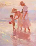 W. Steve Seltzer, A Helping Hand, Oil on canvas