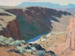 Russell Case, The Eluders, Oil on board