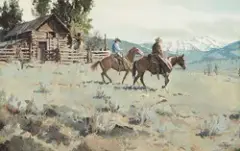 James Boren, A Day to Ride the Gallantine, Watercolor