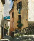George Hallmark, Ce Matin, Oil on board