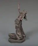 Joe Beeler, Calling the Mountain Spirit, Bronze, cast number 12/17