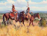 Working Their Way Through Dog Valley by Jim Norton, Oil on board, sold Apr 2019