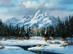 Joni Falk, Mountain Majesty, Oil on canvas