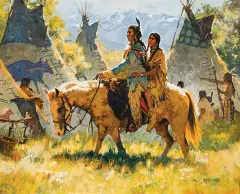 Indian Spring by C. Michael Dudash, Oil on board, sold Apr 2019