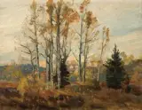 Philip Russell Goodwin, Mountain Landscape, Oil on board