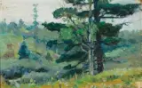 Philip Russell Goodwin, Canadian Landscape, Oil on board