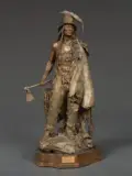 Addih Hiddisch-Hidatsa Chief by John Coleman, Bronze, cast number 4/35, sold Apr 2019