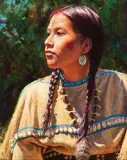 A Daughter of Tradition by Martin Grelle, Oil on canvas, offered Apr 2019