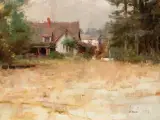 Nanaimo Farm House by Richard Schmid, Oil on board, sold Apr 2019