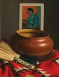 William Acheff, Pueblo Chanter, Oil on canvas