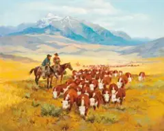 George Phippen, Easy Drivin’, Oil on canvas