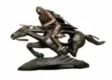 Allan Houser, Apache Warrior, Bronze, cast number 3/8