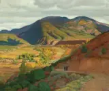 Across the Valley by Ernest Martin Hennings, Oil on canvas, sold Apr 2019
