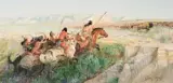 John Clymer, Pursuit, Oil on canvas