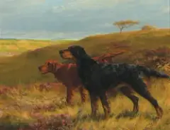 Thomas Blinks, Hunting Dog, Oil on canvas