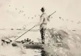 Morning Flight by Frank Weston Benson, Watercolor, offered Apr 2019