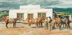 Wine, Whiskey and Cold, Cold Beer by Robert Lougheed, Watercolor, offered Apr 2019