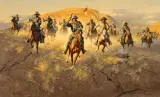 The Pistol Charge by Frank McCarthy, Oil on canvas, sold Apr 2019