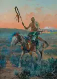 Olaf Carl Seltzer, Medicine Man, Oil on board
