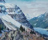 Belmore Browne, Valley of the Kicking Horse, Oil on canvas